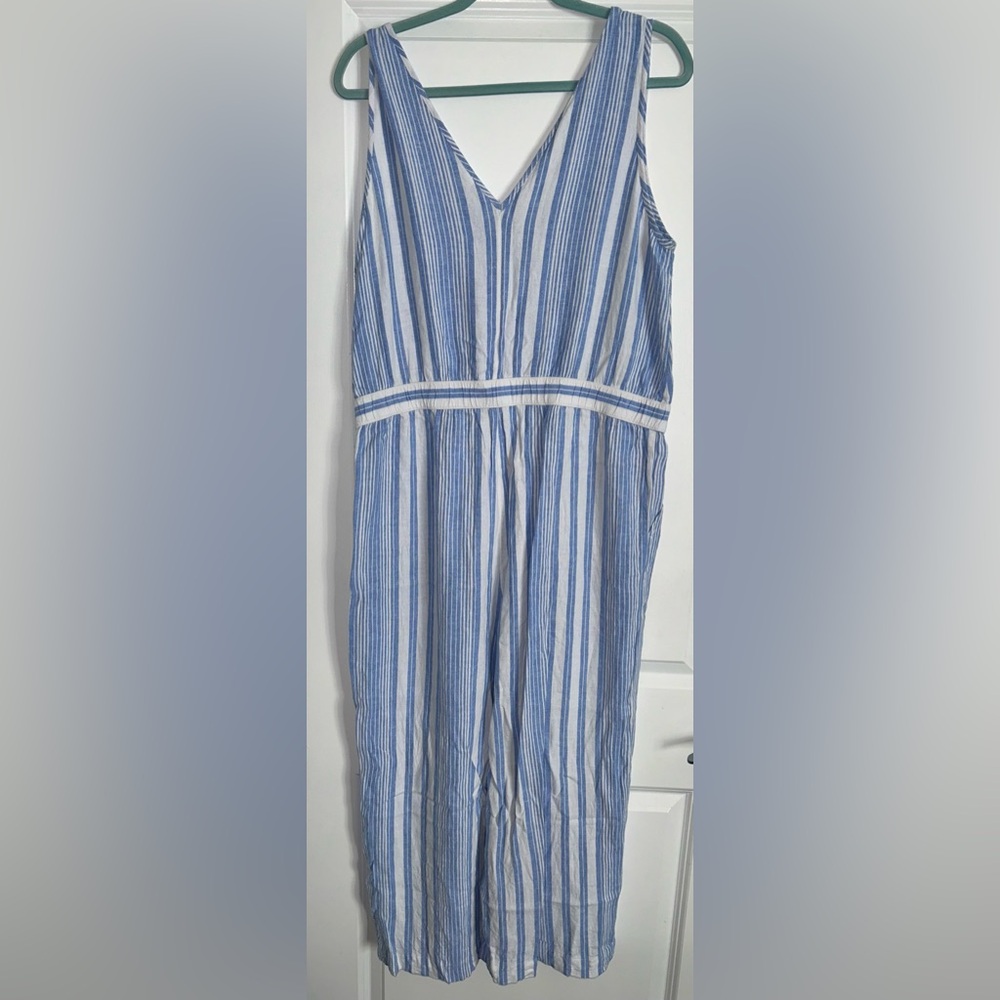 GAP STRIPPED JUMPSUIT